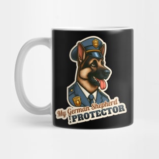 German Shepherd  Police Mug